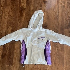 Helly Hansen Women’s Ski / Snowboard Jacket, purple & white, Size small